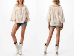 Women's Miss Me Blouse #MT2119L