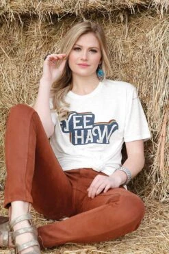 Cinch Women's Cruel Girl Yee Haw T-Shirt #CTT7385001CRE