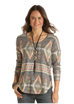 Women's Panhandle Knit Blouse #L8T2066