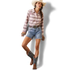 Women's Ariat REAL Kaycee Classic Fit Snap Front Shirt #10043416 -Cheap Cowgirl Mode Store 2e4f9dca0306f6a1c0f7e1e2a94b794b