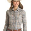 Women's Rough Stock Snap Front Shirt #RSWSOSRZDH