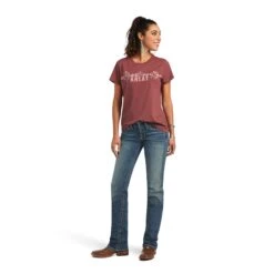 Women's Ariat REAL Bucking Bronc T-Shirt #10040623 -Cheap Cowgirl Mode Store 4da7c363e35f4f50499bf5db4b6786b7