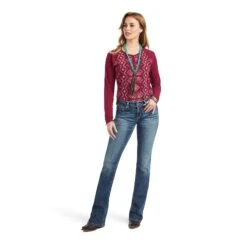 Women's Ariat REAL Printed Henley #10042299 -Cheap Cowgirl Mode Store 544688e64f9d62838630c2c4cecf1a51