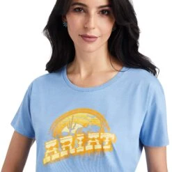 Women's Ariat Sunset Arc T-Shirt #10042719 -Cheap Cowgirl Mode Store 5d8e00dc2fb828b17252b183bdd52f51