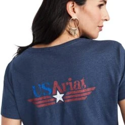 Women's Ariat Americana Retro T-Shirt #10042732 -Cheap Cowgirl Mode Store 68baf67a8a803a220273c1a3a9b5be6d