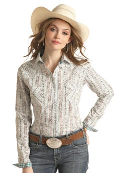 Women's Rough Stock Snap Front Shirt #RSWSOSRZDP