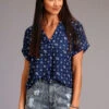 Women's Stetson Vintage Ditzy Blouse #11-051-0590-0423BU