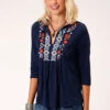 Women's Roper Peasant Blouse #03-038-0513-5036