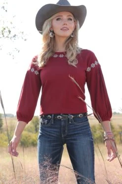 Cinch Women's Cruel Girl Blouse #CTK7368003BUR