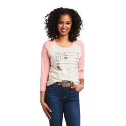 Women's Ariat Arrow Raglan T-Shirt #10039824 -Cheap Cowgirl Mode Store be7857e36eeb406ca7cdfd2142066541