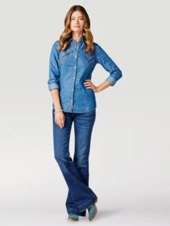 Women's Wrangler Snap Front Shirt #112321690 -Cheap Cowgirl Mode Store c6c5b032a963779422e9b98ec5f3e711