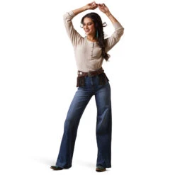 Women's Ariat Pointelle Henley Top #10043415 -Cheap Cowgirl Mode Store cede8f1a31211de8ec7a2b24a5809cb2